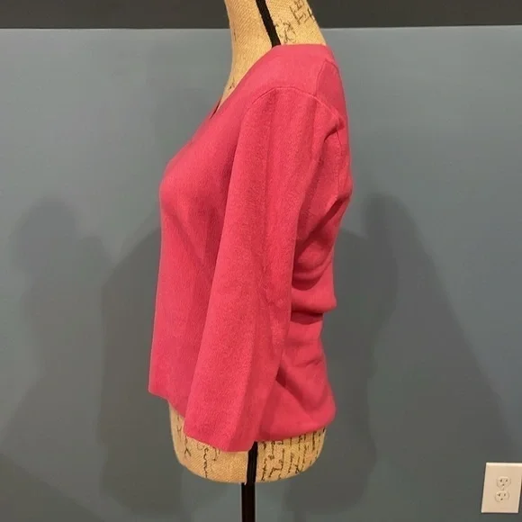 New York & Company Dark Pink Sweater Large - Picture 5 of 8
